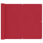 Balkonsichtschutz Rot 100 x 800 cm Oxford-Stoff