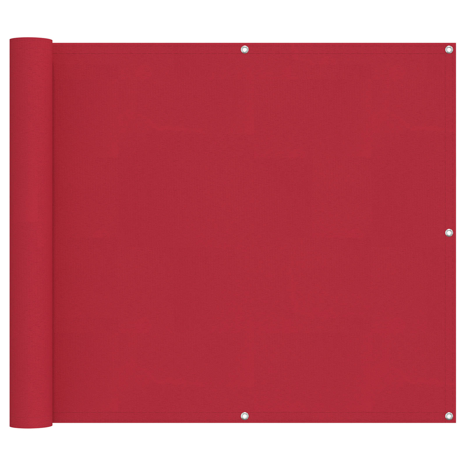 Balkonsichtschutz Rot 100 x 800 cm Oxford-Stoff