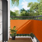 Balkonsichtschutz Orange 100 x 700 cm Oxford-Stoff
