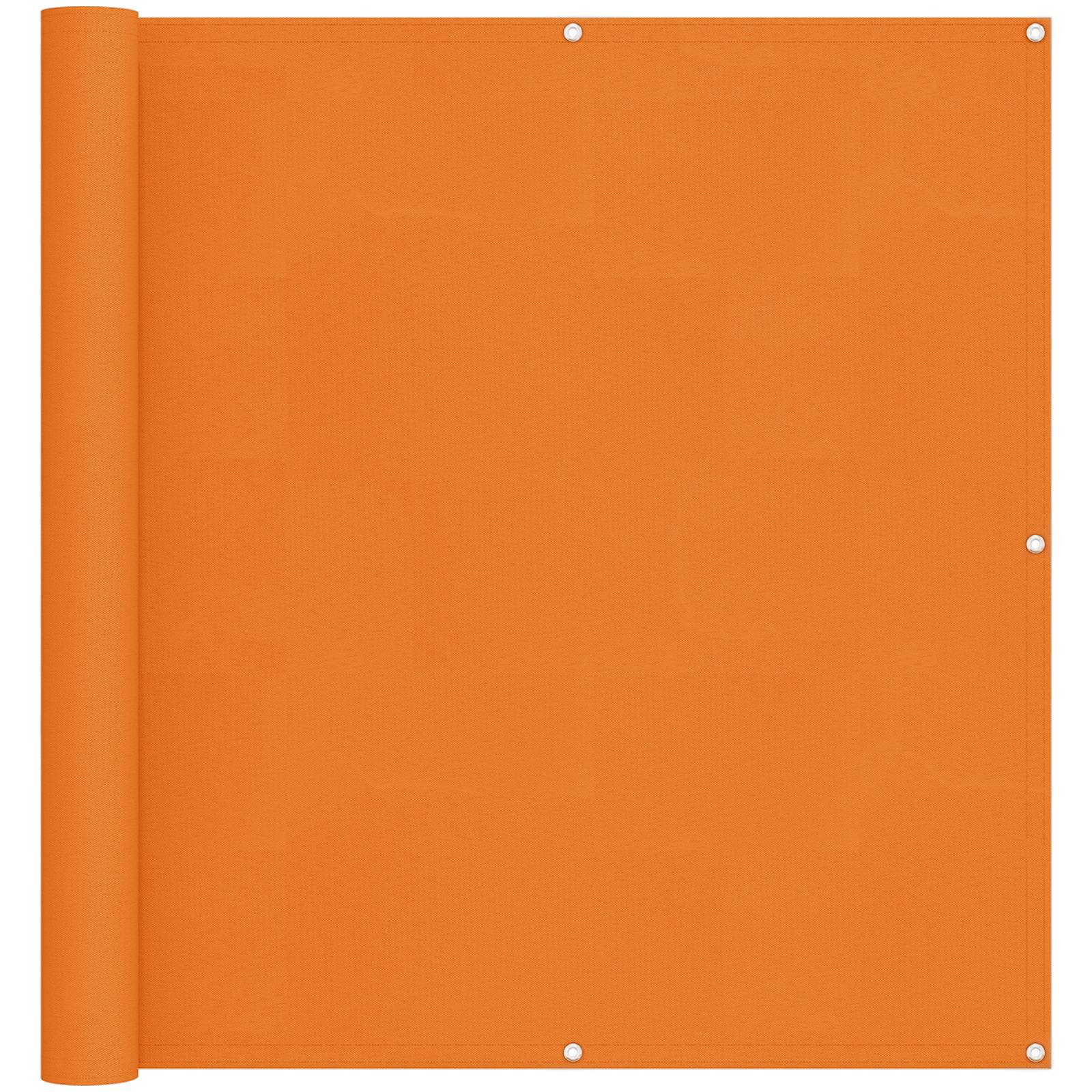 Balkonsichtschutz Orange 110 x 800 cm Oxford-Stoff