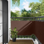 Balkonsichtschutz Braun 100 x 200 cm Oxford-Stoff