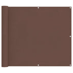 Balkonsichtschutz Braun 100 x 200 cm Oxford-Stoff