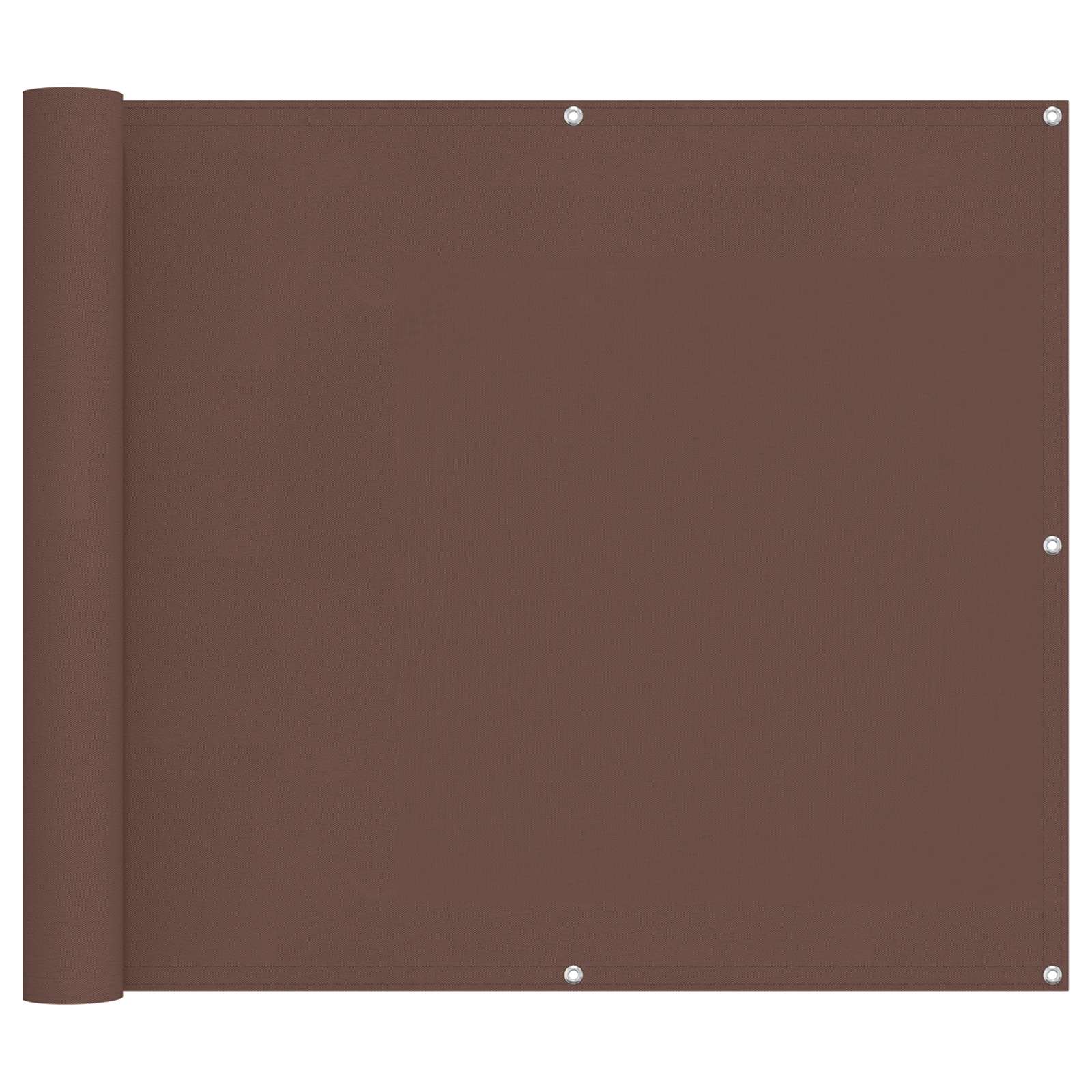 Balkonsichtschutz Braun 100 x 200 cm Oxford-Stoff