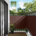 Balkonsichtschutz Braun 110 x 500 cm Oxford-Stoff