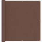 Balkonsichtschutz Braun 110 x 500 cm Oxford-Stoff