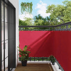 Balkonsichtschutz Bordeauxrot 110 x 400 cm Oxford-Stoff