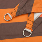 Sonnensegel Orange und Braun 2,5 x 2,5 m 100 % Polyester Oxford