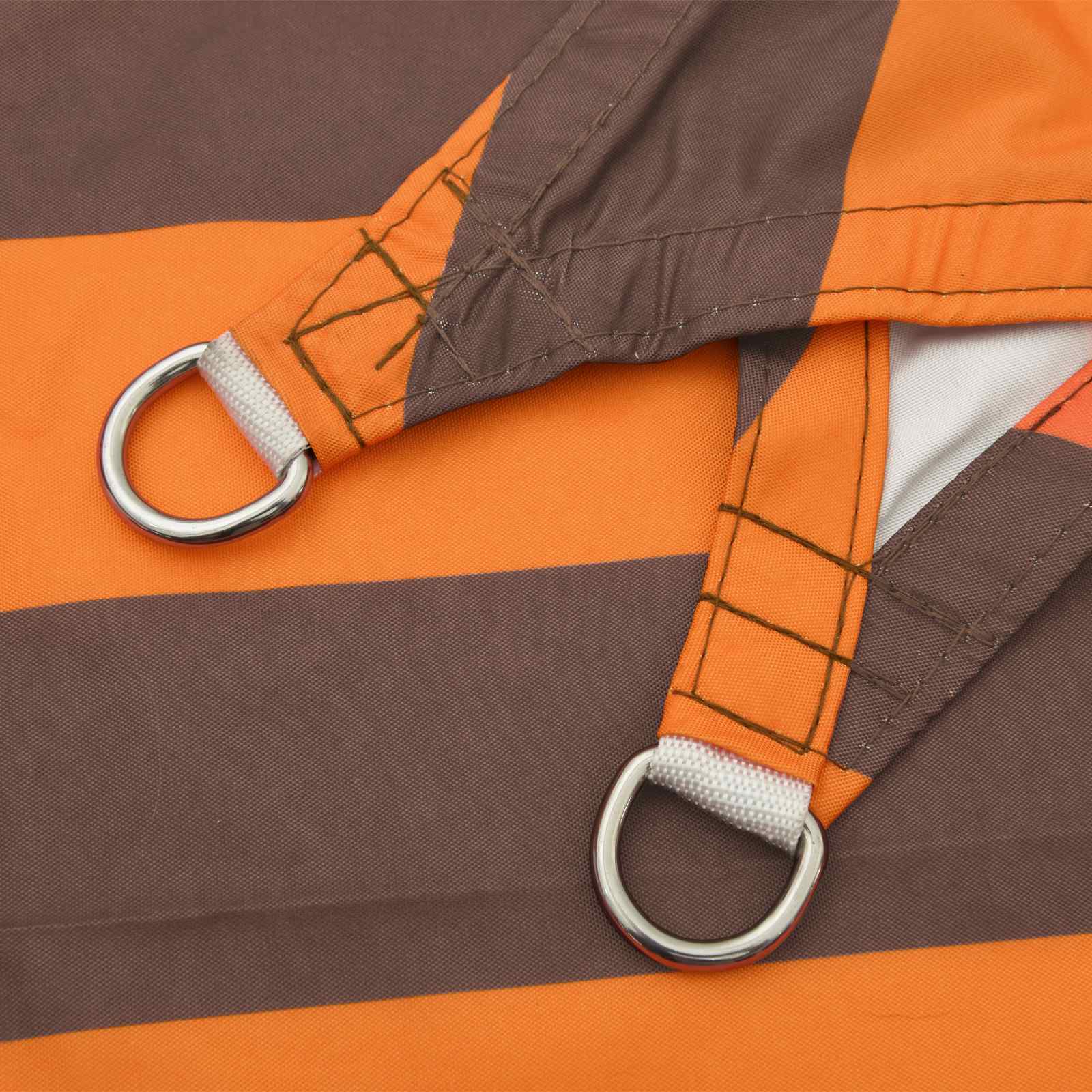 Sonnensegel Orange und Braun 2,5 x 2,5 m 100 % Polyester Oxford