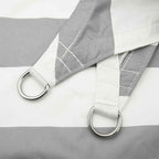 Sonnensegel Hellgrau und Weiß 2 x 2,5 m 100 % Polyester Oxford