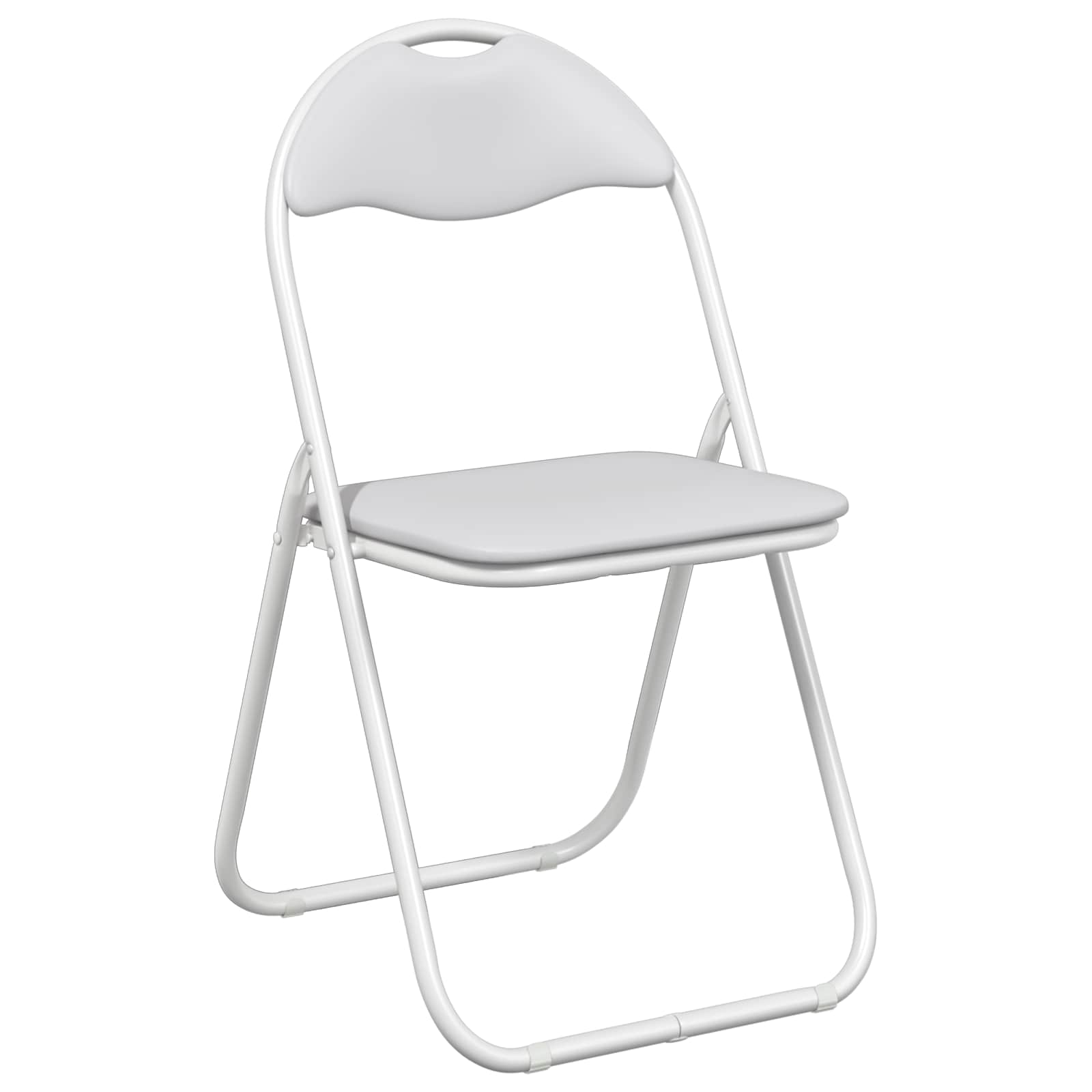 Klappstuhl 8 pcs Weiß 48 x 43,5 x 81 cm Kunstleder