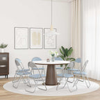 Klappstuhl 8 pcs Grau 48 x 43,5 x 81 cm Kunstleder