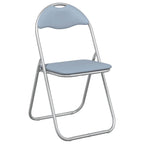 Klappstuhl 8 pcs Grau 48 x 43,5 x 81 cm Kunstleder