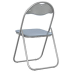 Klappstuhl 8 pcs Grau 48 x 43,5 x 81 cm Kunstleder