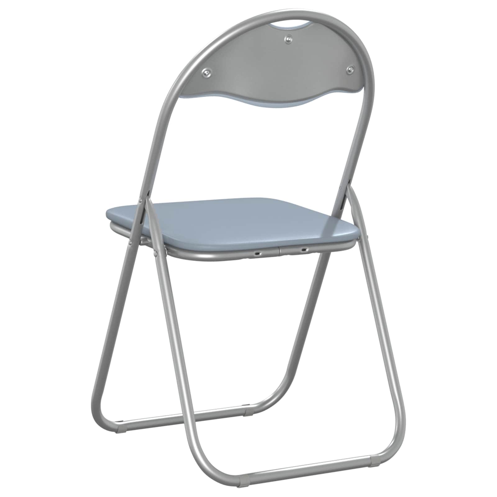 Klappstuhl 8 pcs Grau 48 x 43,5 x 81 cm Kunstleder