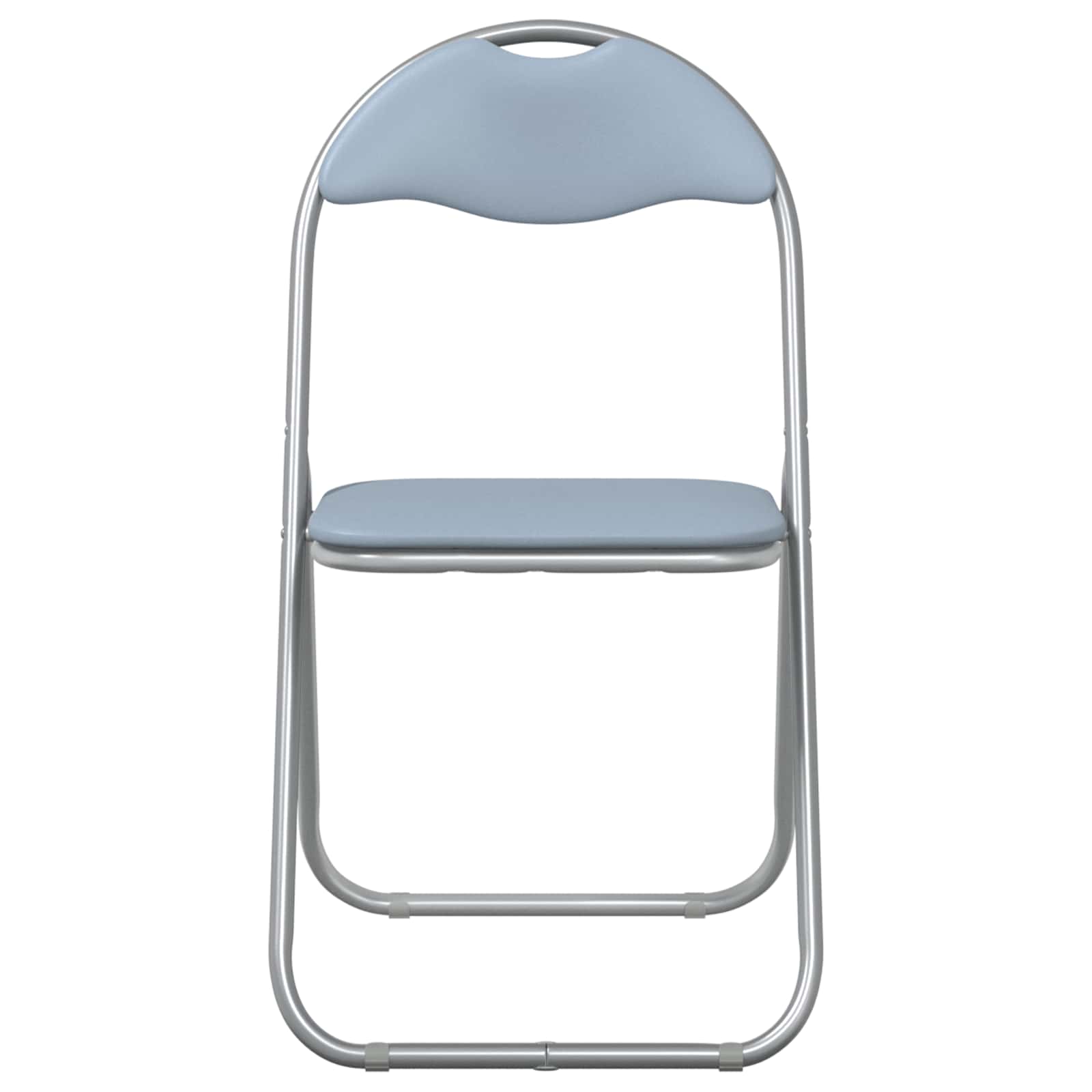 Klappstuhl 8 pcs Grau 48 x 43,5 x 81 cm Kunstleder