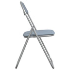 Klappstuhl 8 pcs Grau 48 x 43,5 x 81 cm Kunstleder