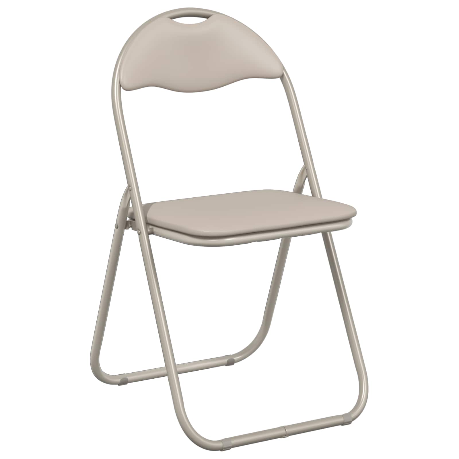 Klappstuhl 8 pcs Sand 48 x 43,5 x 81 cm Kunstleder