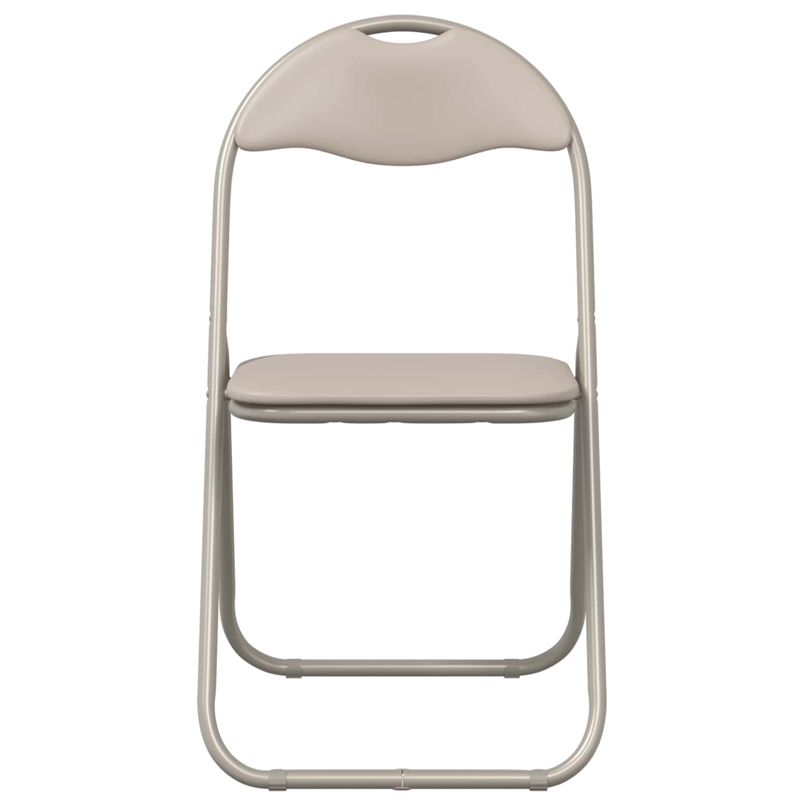 Klappstuhl 8 pcs Sand 48 x 43,5 x 81 cm Kunstleder