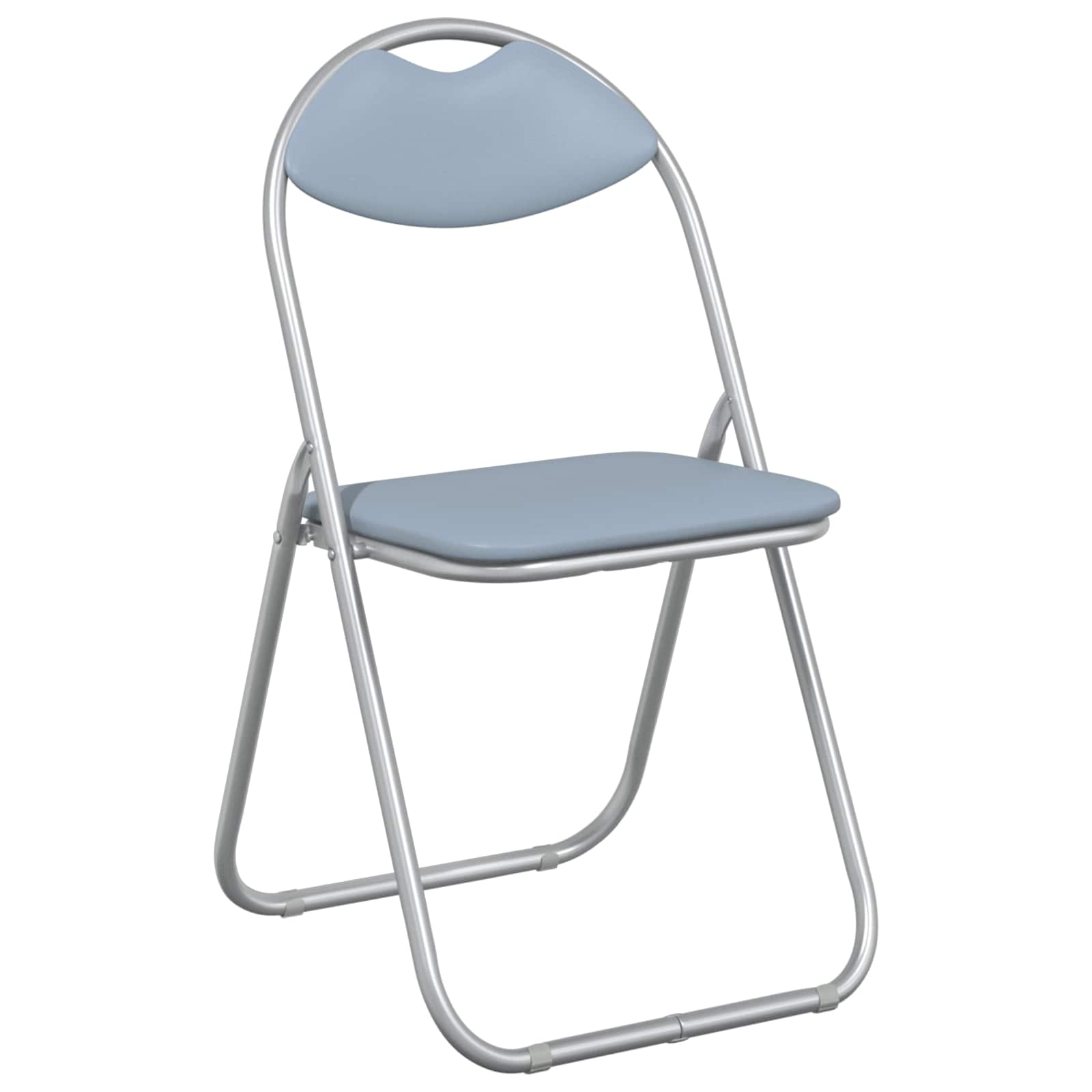 Klappstuhl 8 pcs Grau 48 x 43,5 x 81 cm Kunstleder