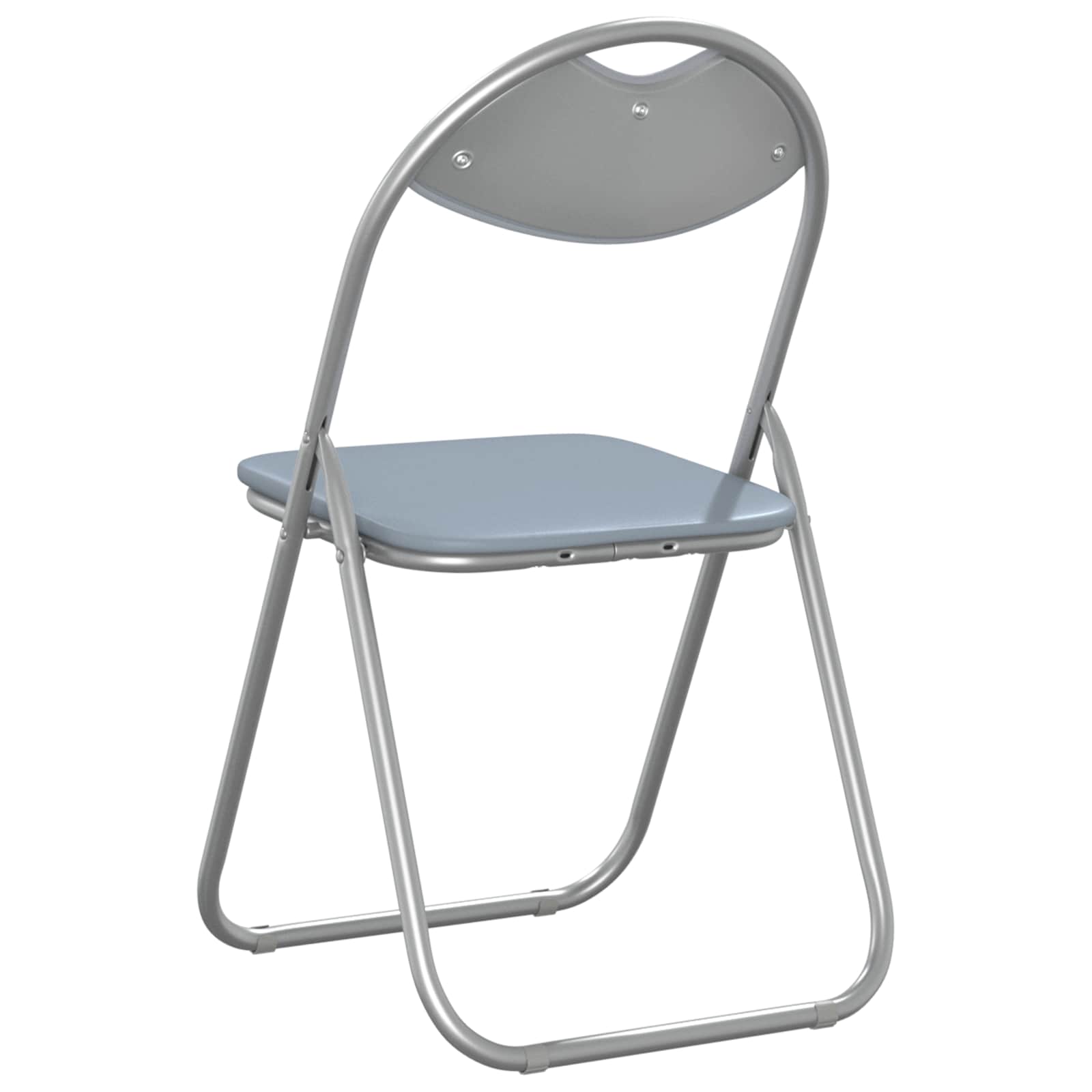 Klappstuhl 8 pcs Grau 48 x 43,5 x 81 cm Kunstleder
