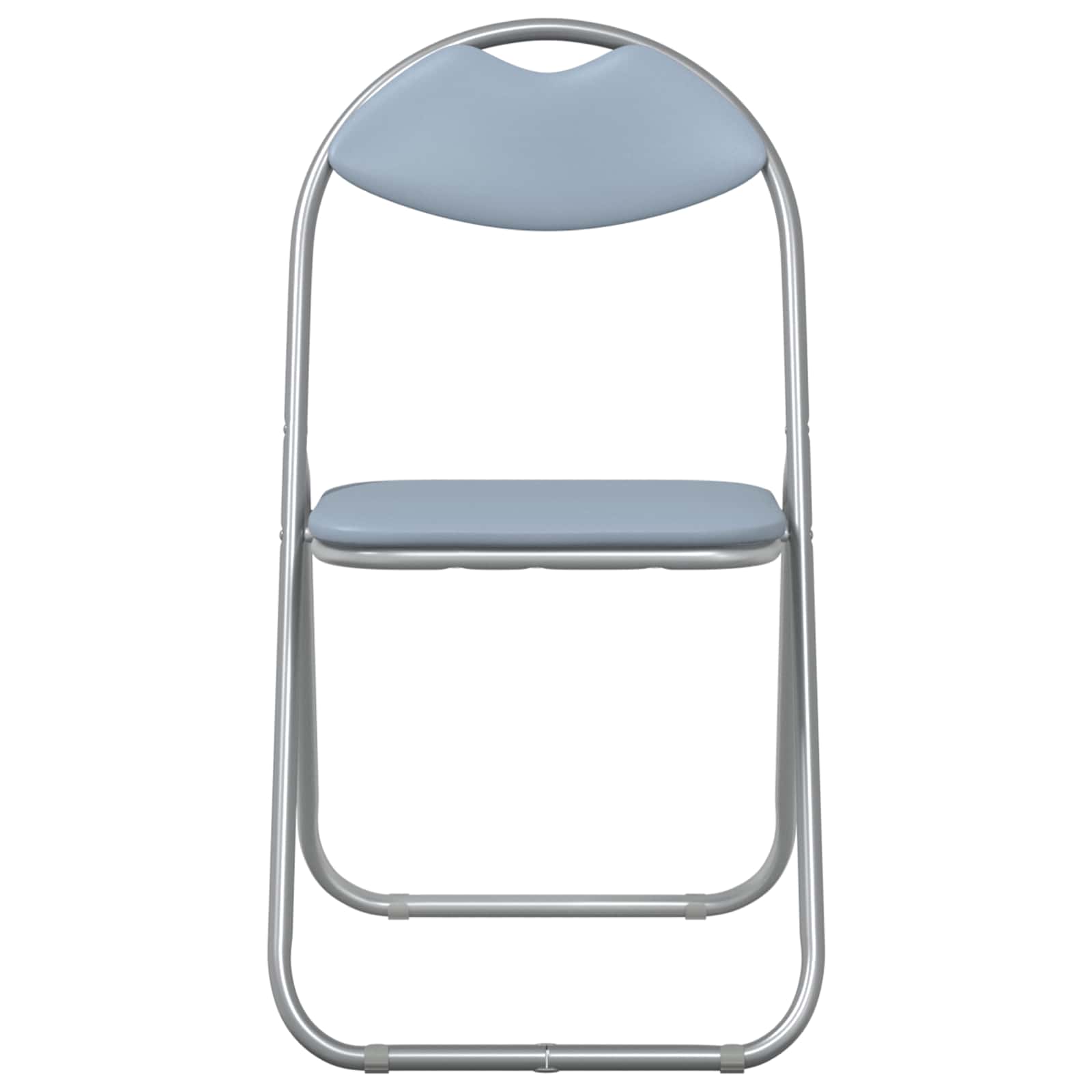 Klappstuhl 8 pcs Grau 48 x 43,5 x 81 cm Kunstleder