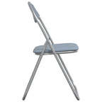 Klappstuhl 8 pcs Grau 48 x 43,5 x 81 cm Kunstleder