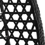 Hängesessel ohne Gestell Anthrazit und Schwarz Poly-Rattan