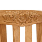 Handgefertigte Rosenbank Natur 114 x 60,5 x 95 cm