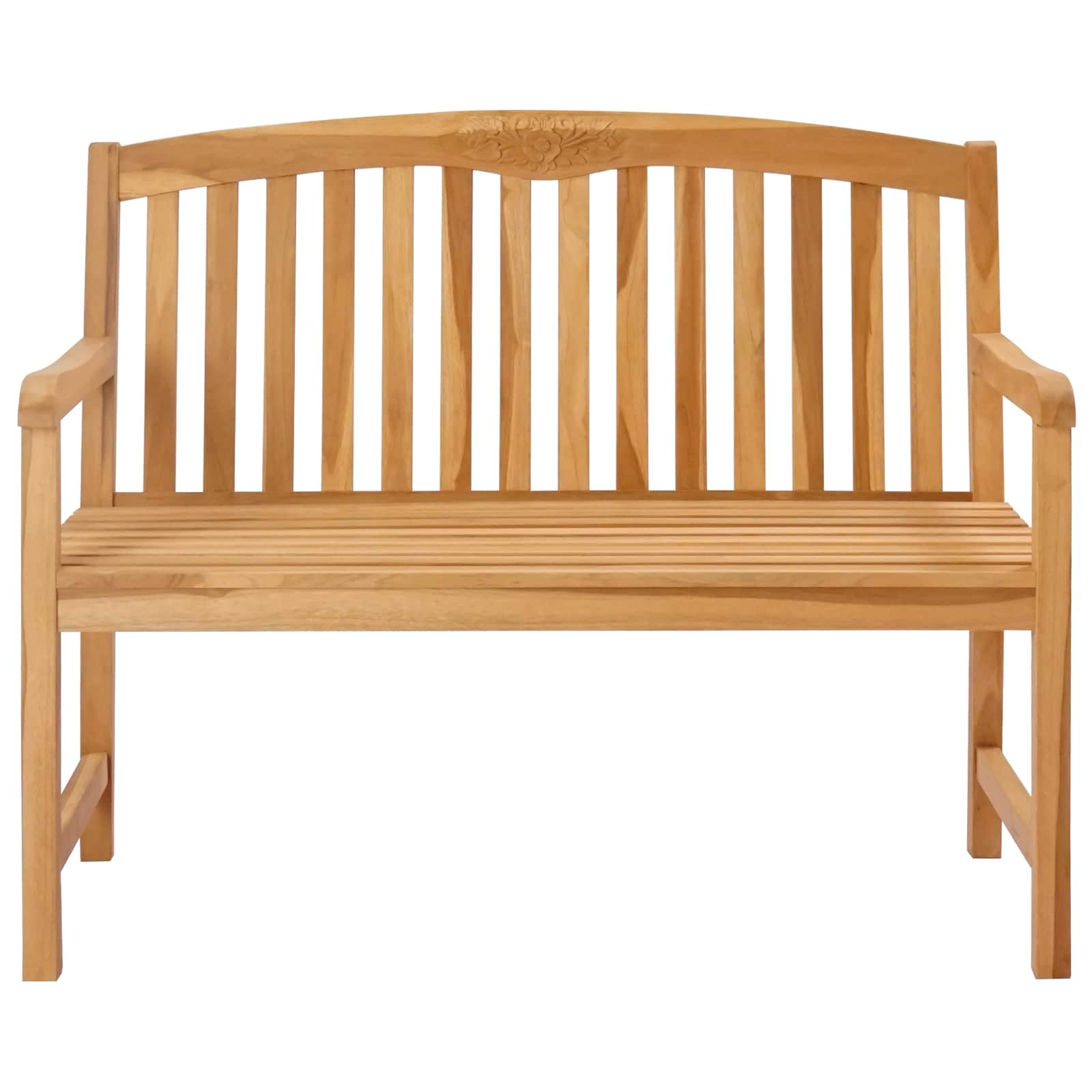 Handgefertigte Rosenbank Natur 114 x 60,5 x 95 cm