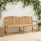 Handgefertigte Rosenbank Natur 150 x 60 x 90 cm Massivholz Teak
