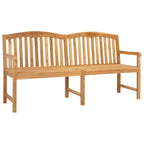 Handgefertigte Rosenbank Natur 150 x 60 x 90 cm Massivholz Teak