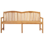 Handgefertigte Rosenbank Natur 150 x 60 x 90 cm Massivholz Teak