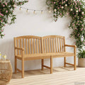 Handgefertigte Rosenbank Natur 179,5 x 61 x 90 cm