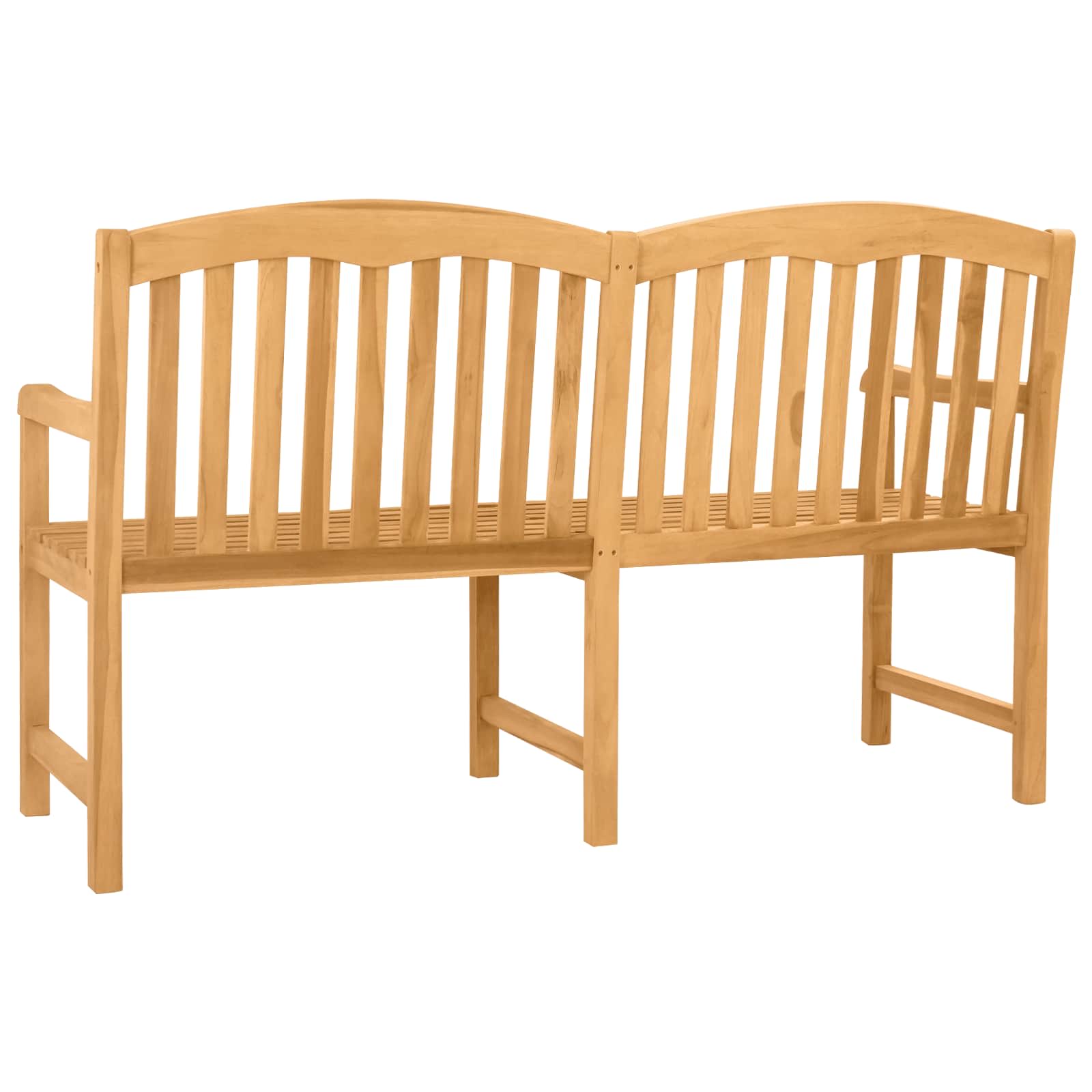 Handgefertigte Rosenbank Natur 179,5 x 61 x 90 cm