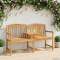 Handgefertigte Rosenbank Natur 150,5 x 60 x 95 cm