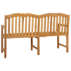 Handgefertigte Rosenbank Natur 150,5 x 60 x 95 cm