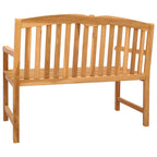 Handgefertigte Rosenbank Natur 114 x 60 x 95 cm Massivholz Teak