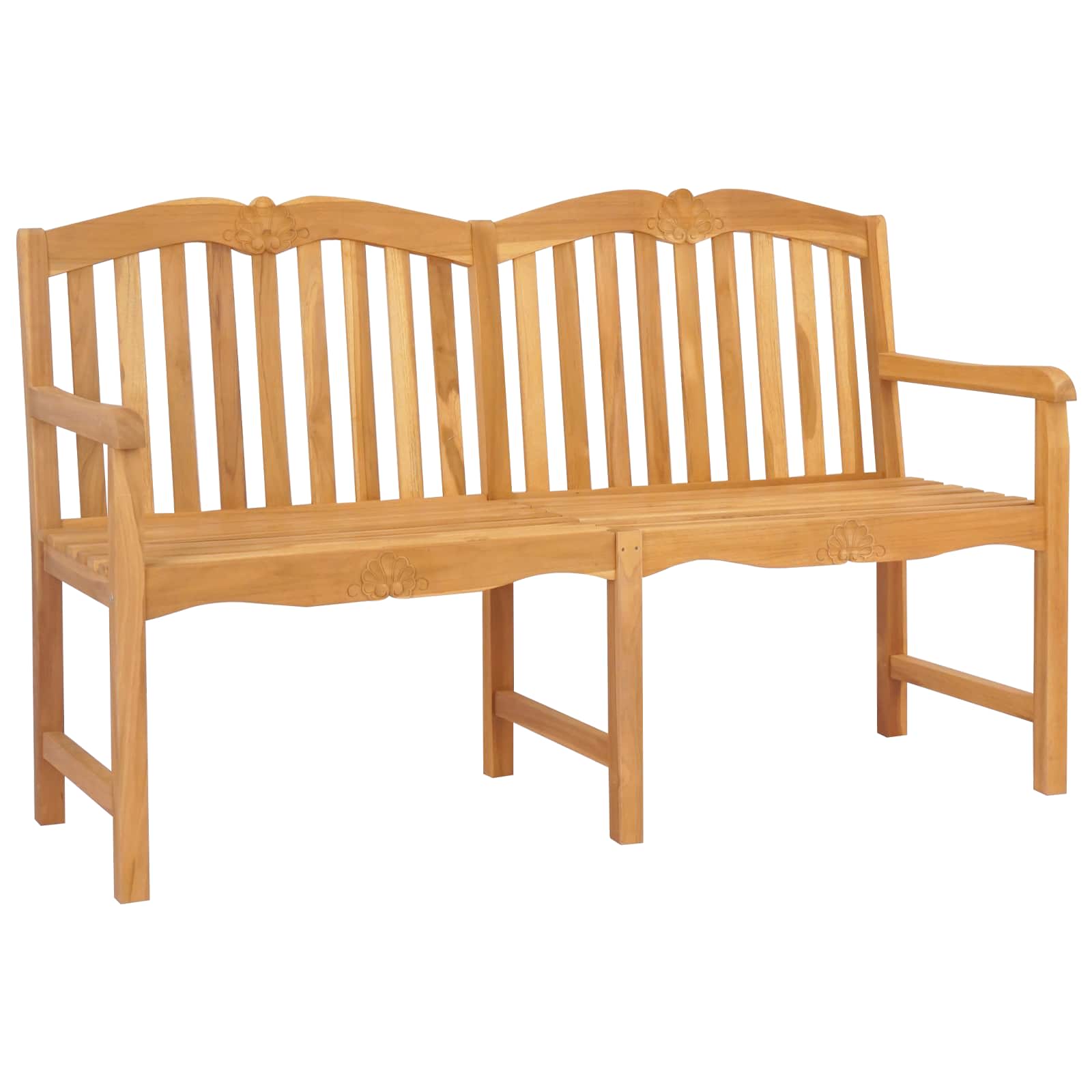 Handgefertigte Rosenbank Natur 150 x 60,5 x 95 cm