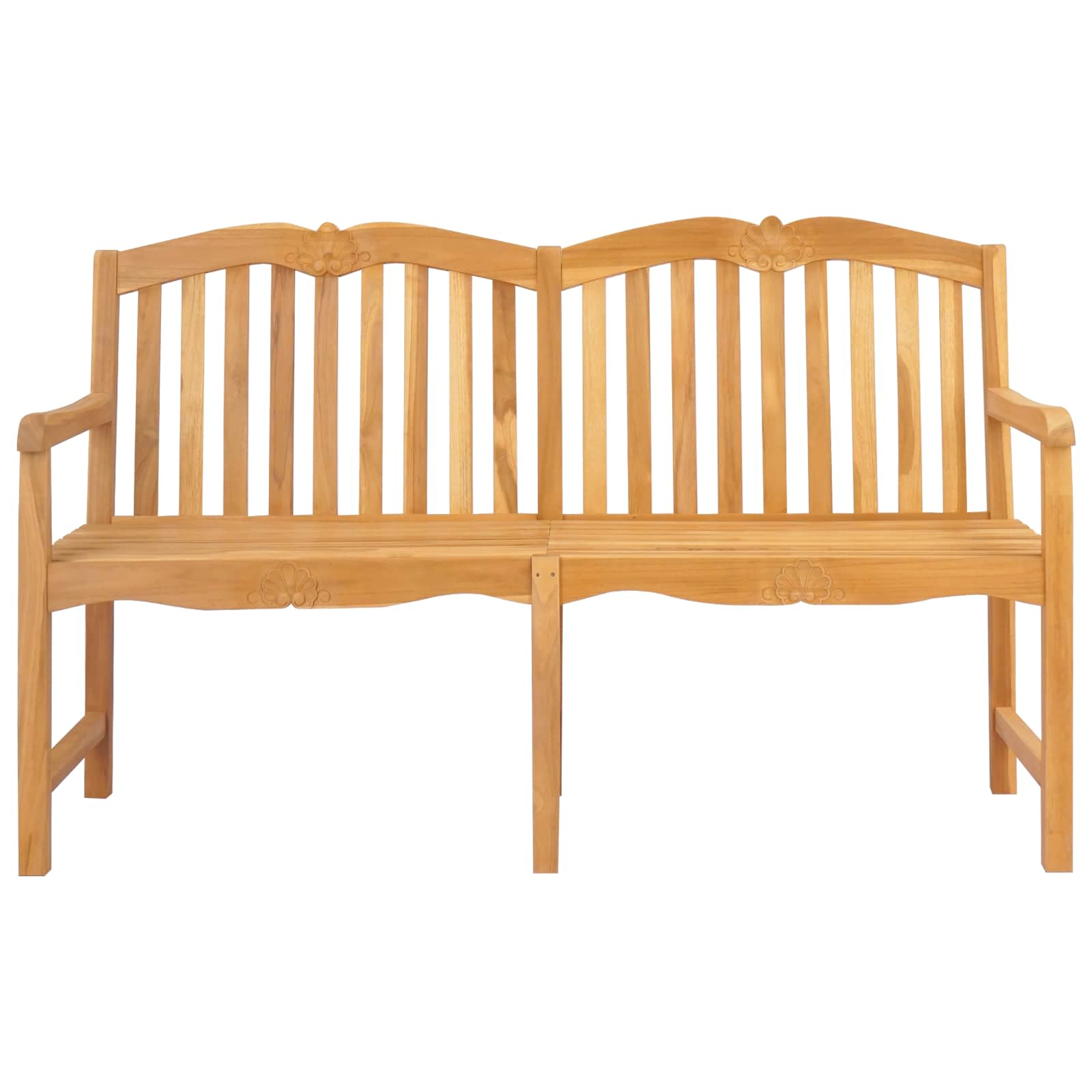 Handgefertigte Rosenbank Natur 150 x 60,5 x 95 cm