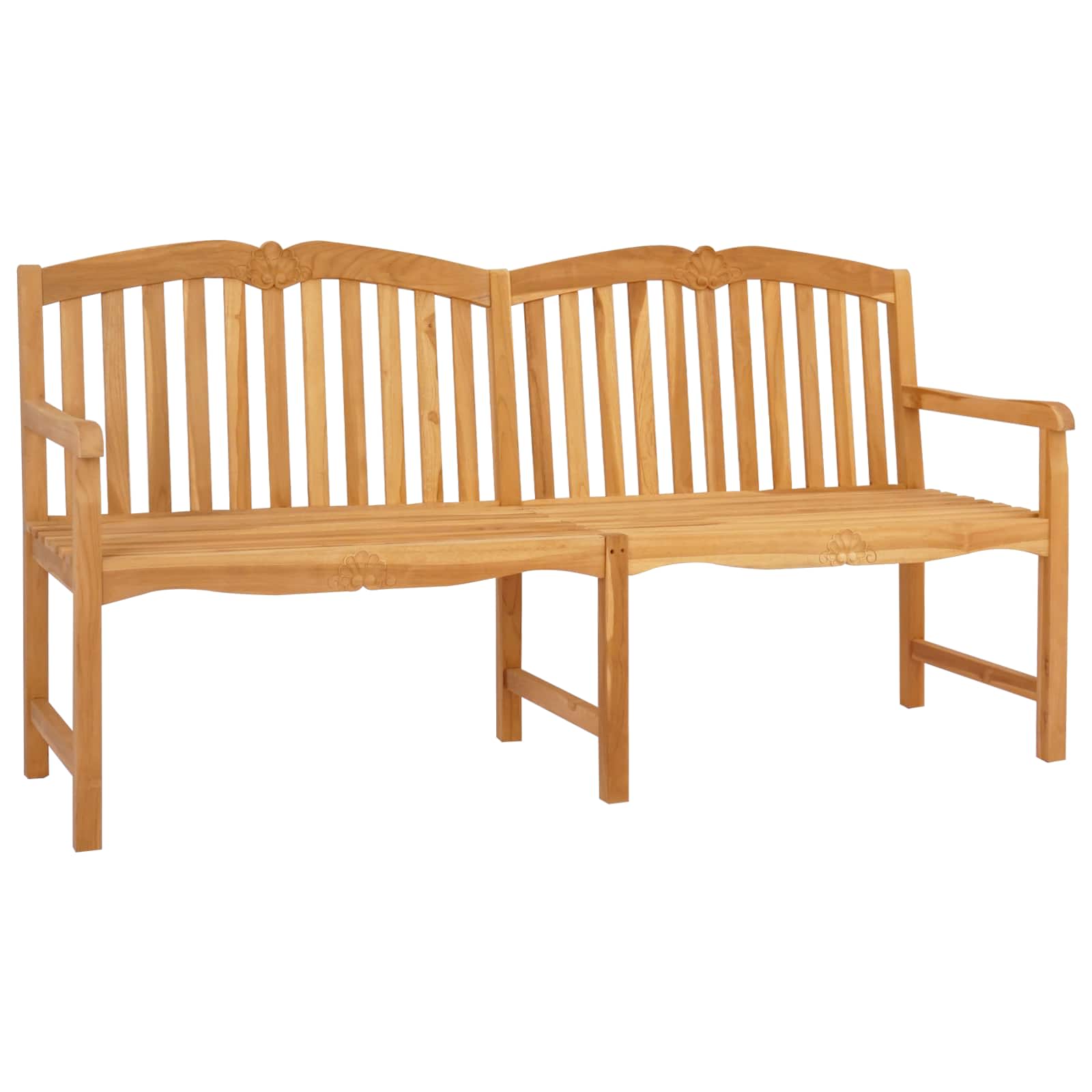 Handgefertigte Rosenbank Natur 180,5 x 60 x 96 cm