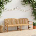 Handgefertigte Rosenbank Natur 228 x 61 x 94,5 cm
