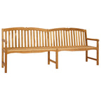Handgefertigte Rosenbank Natur 228 x 61 x 94,5 cm