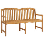 Handgefertigte Rosenbank Natur 155 x 60 x 94 cm Massivholz Teak