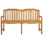 Handgefertigte Rosenbank Natur 155 x 60 x 94 cm Massivholz Teak