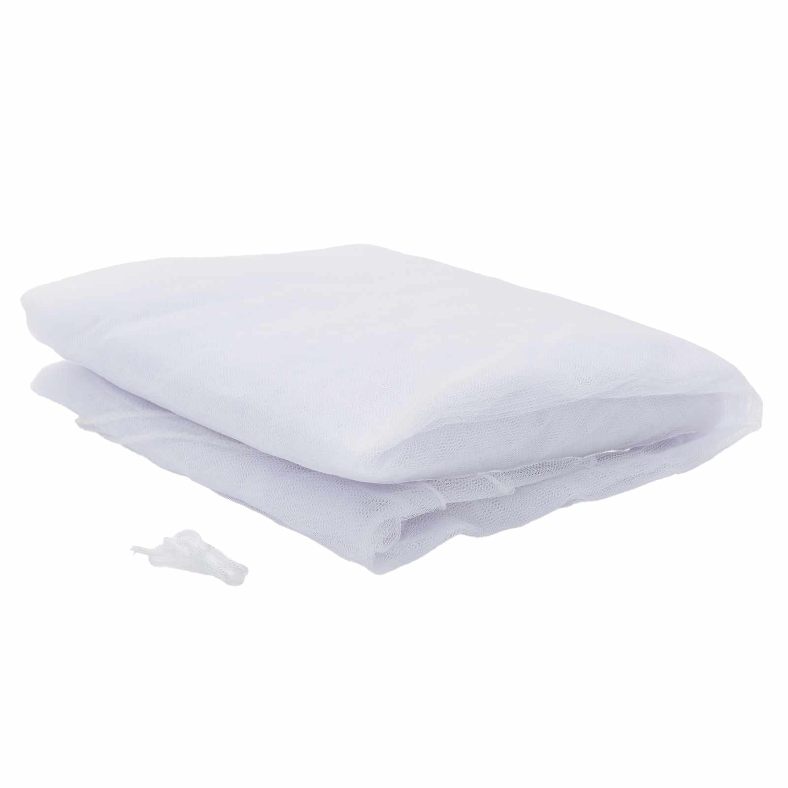 Moskito-Netz für Bett 156 Maschen 3 pcs Weiß Polyester