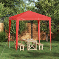 Party-Zelt 200 x 200 x 240 cm Rot PE und Stahl
