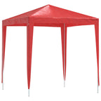 Party-Zelt 200 x 200 x 240 cm Rot PE und Stahl