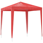 Party-Zelt 200 x 200 x 240 cm Rot PE und Stahl