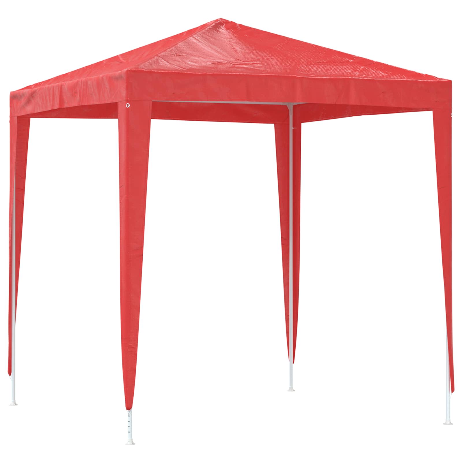 Party-Zelt 200 x 200 x 240 cm Rot PE und Stahl