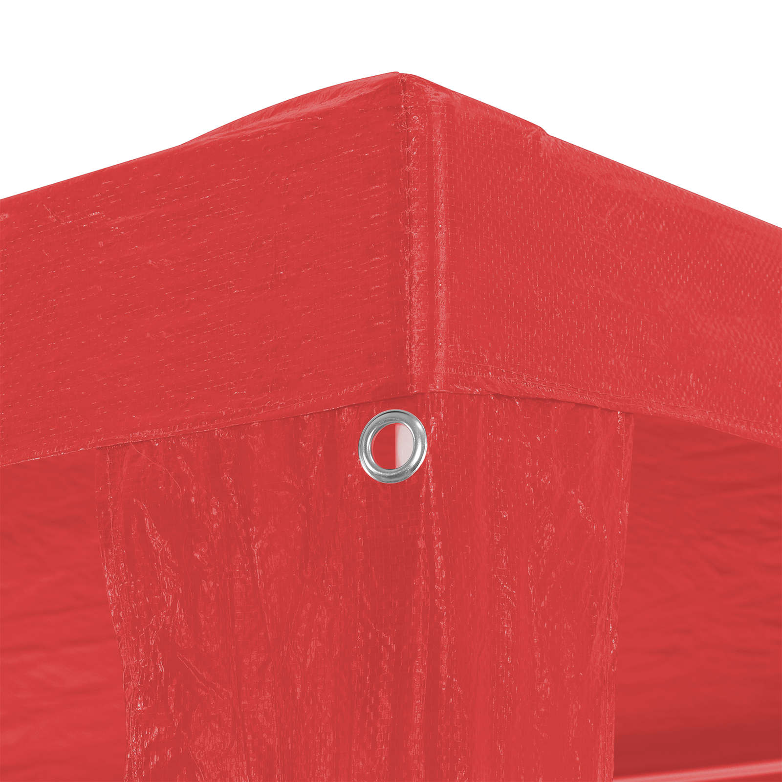 Partyzelt Rot 300 x 300 x 255 cm PE und Stahl